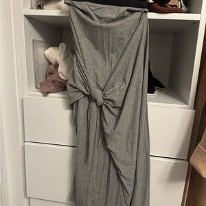 Aritzia Gray Maxi Skirt